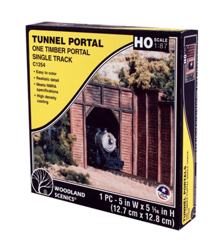 C1254 1 x Single Track Timber Tunnel Portal