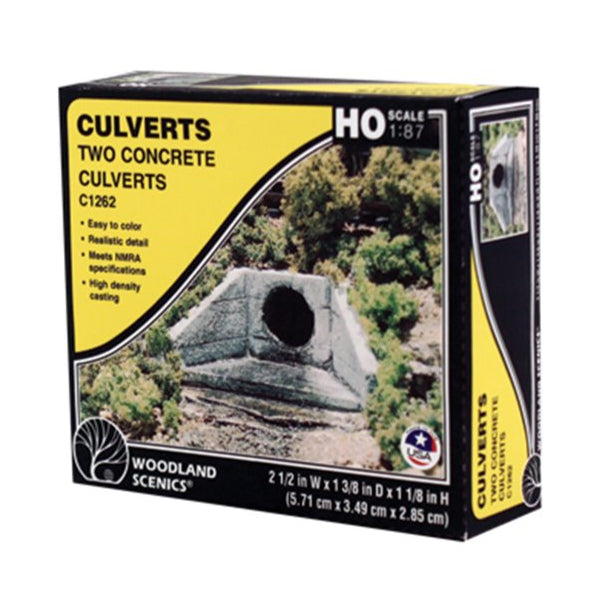 C1262 2 x Concrete Culverts