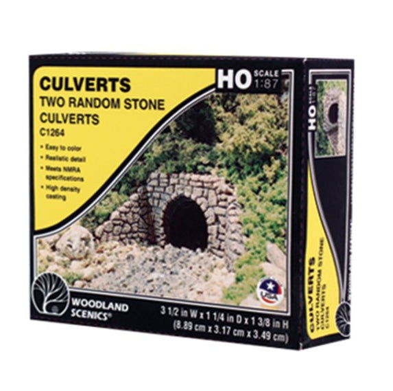C1264 2 x Random Stone Culverts