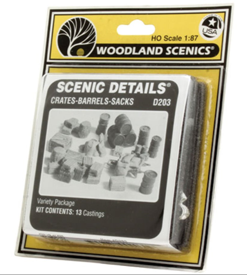 D203 Crates, Barrels & Sacks HO/OO