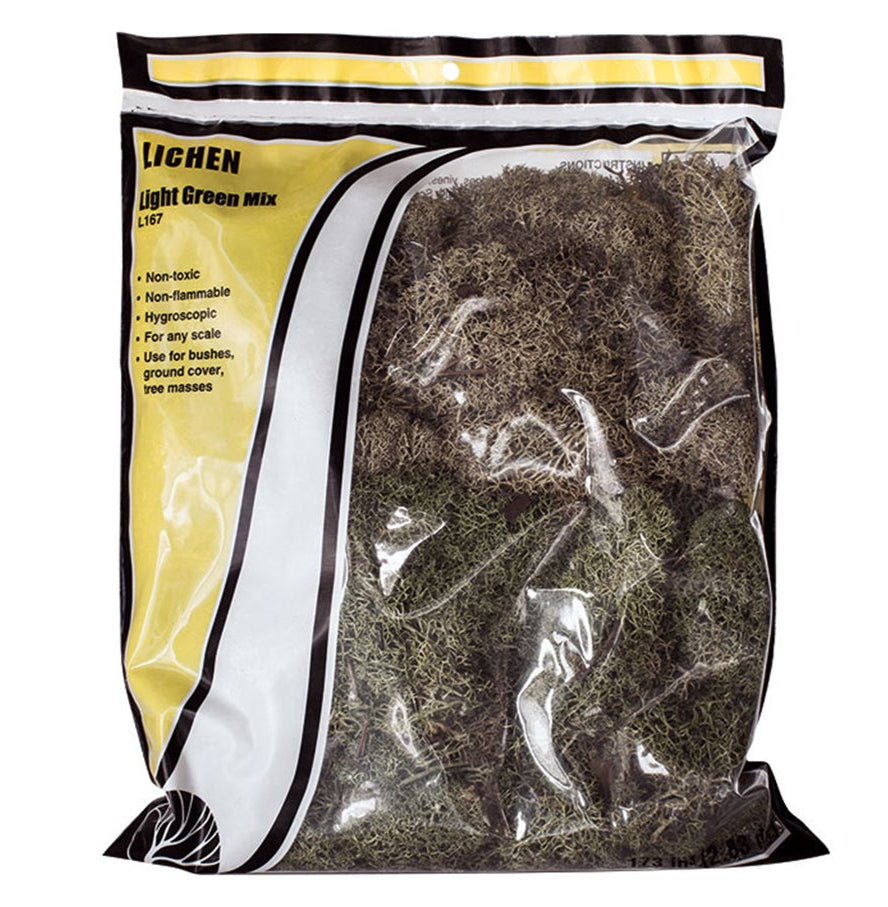 L167 Light Green Mix Lichen