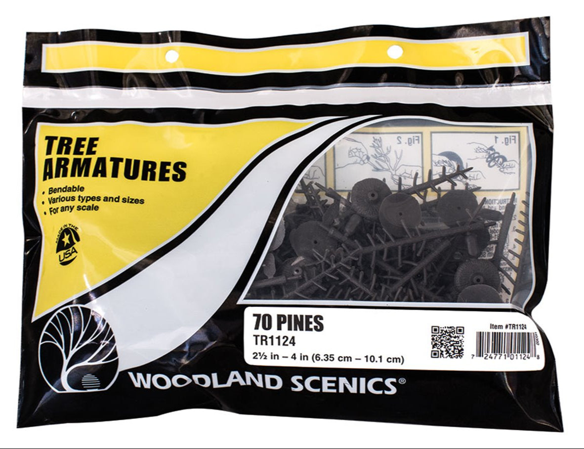 TR1124 70 Pines Tree Armatures 2.5"-4" (6.4cm - 10.2cm)