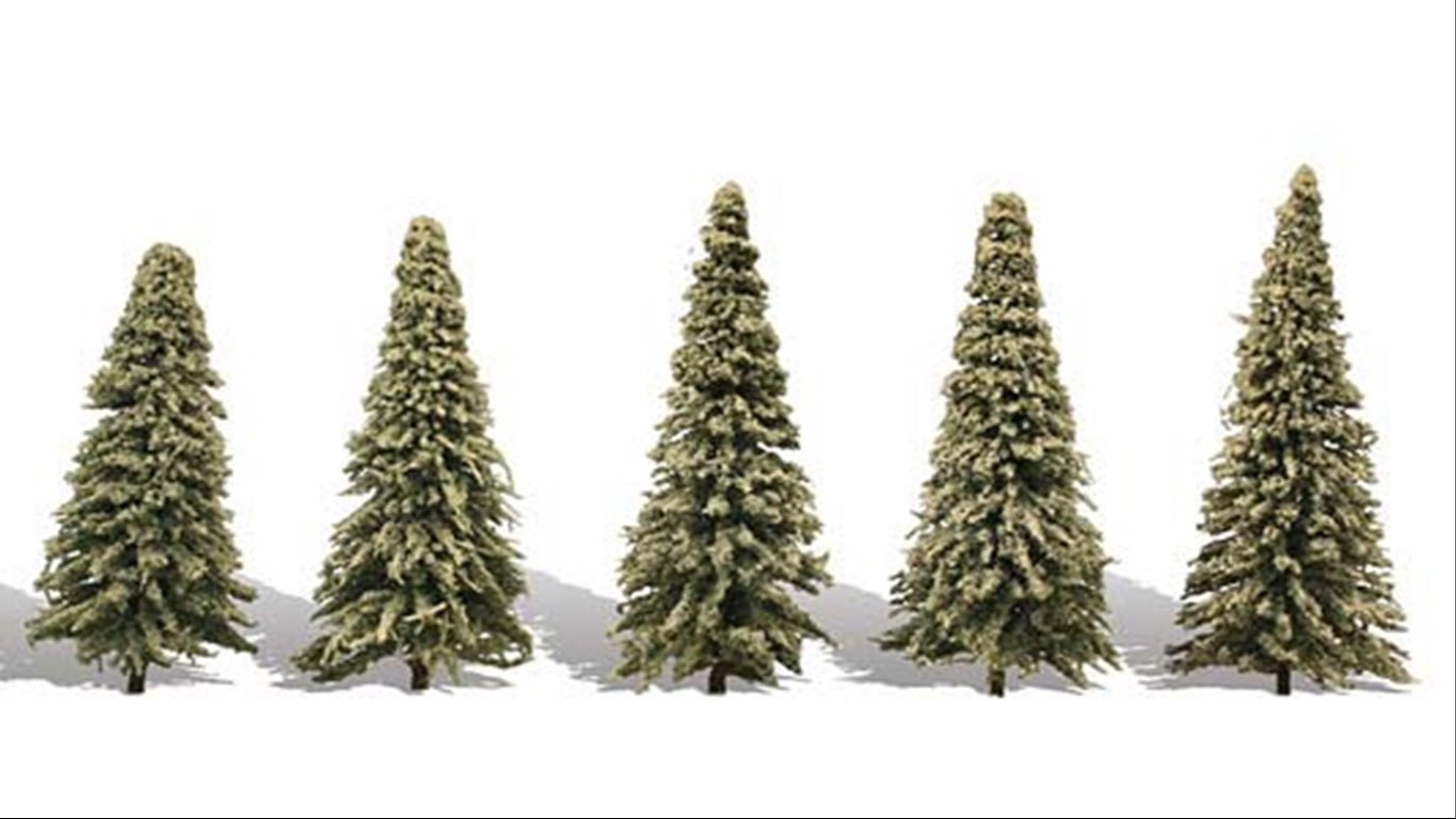 Blue Needle Trees 2 - 3 ½ inch (Pack of 5)