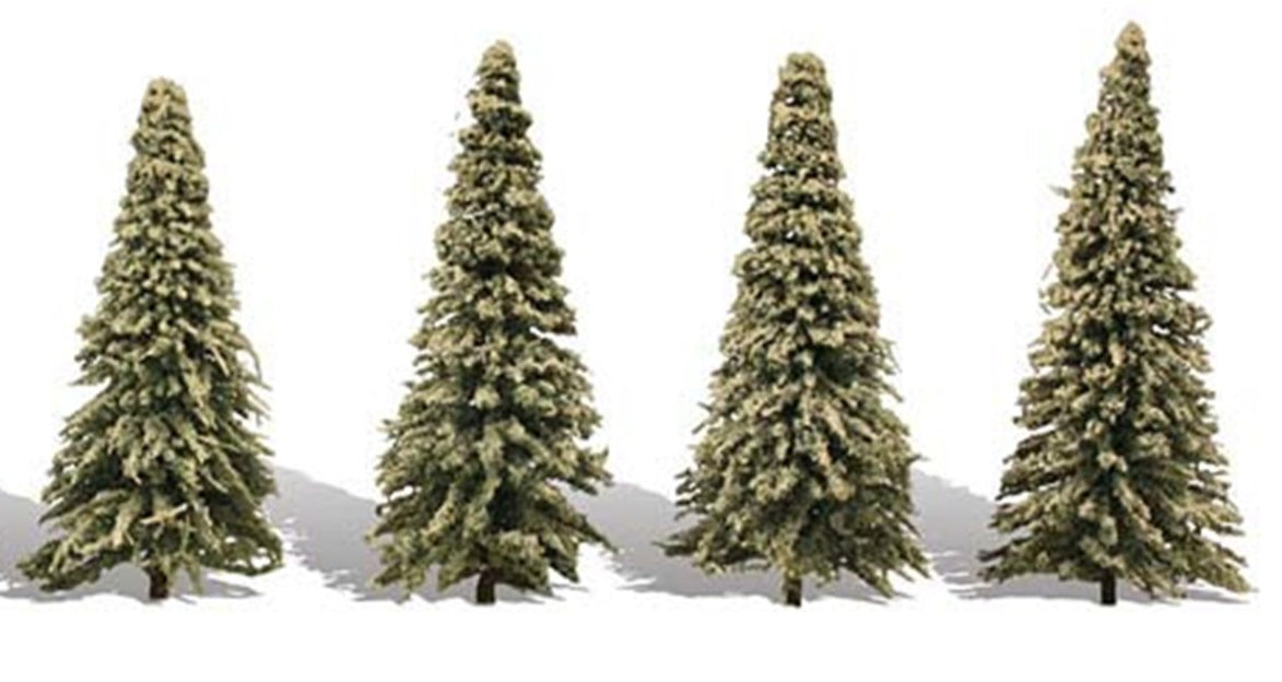 Blue Needle Trees 3 ½ - 5 ½ inch (Pack of 4)