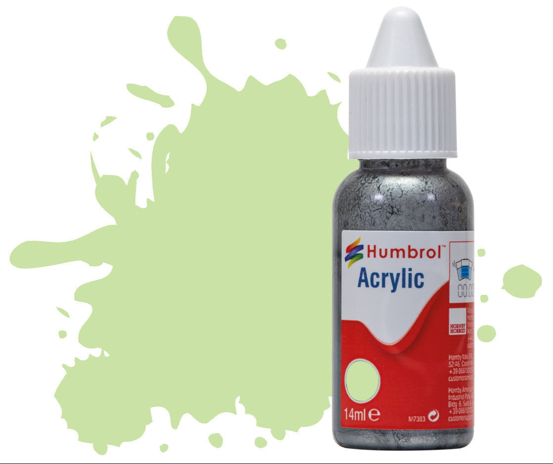 HUMBROL ACRYLIC DROPPER BOTTLE - No 36 Pastel Green Matt - 14ml