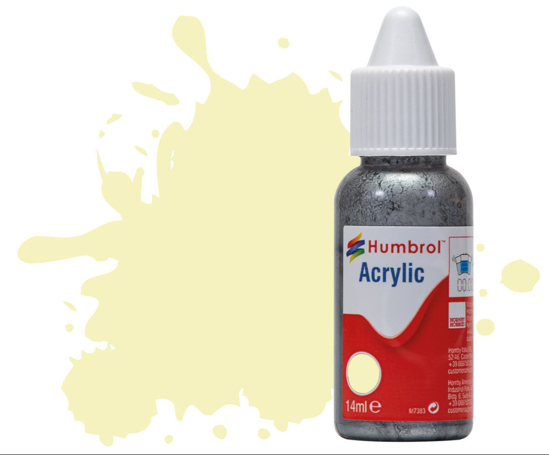 HUMBROL ACRYLIC DROPPER BOTTLE - No 41 Ivory - Gloss - 14ml