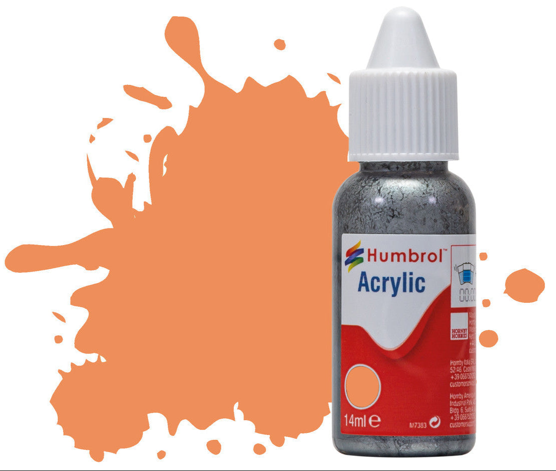 HUMBROL ACRYLIC DROPPER BOTTLE - No 61 Flesh - Matt - 14ml