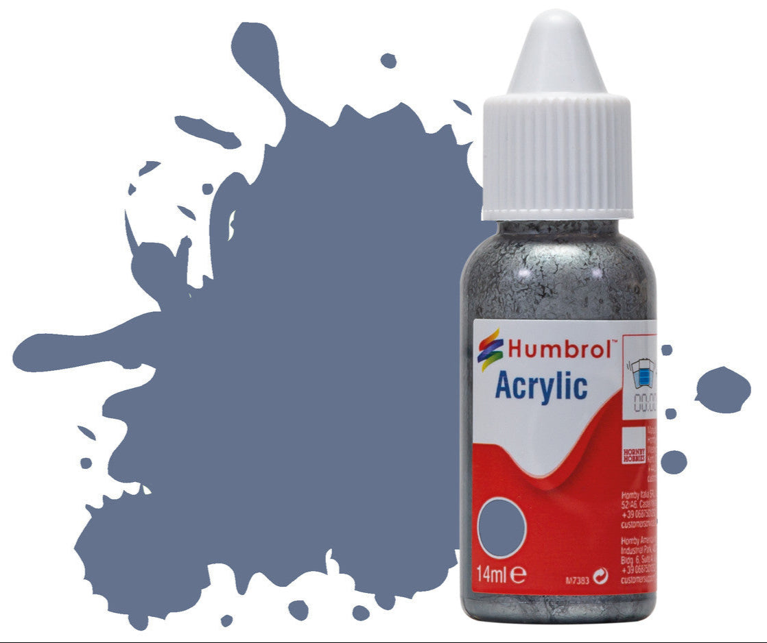 HUMBROL ACRYLIC DROPPER BOTTLE - No 96 RAF Blue - Matt - 14ml