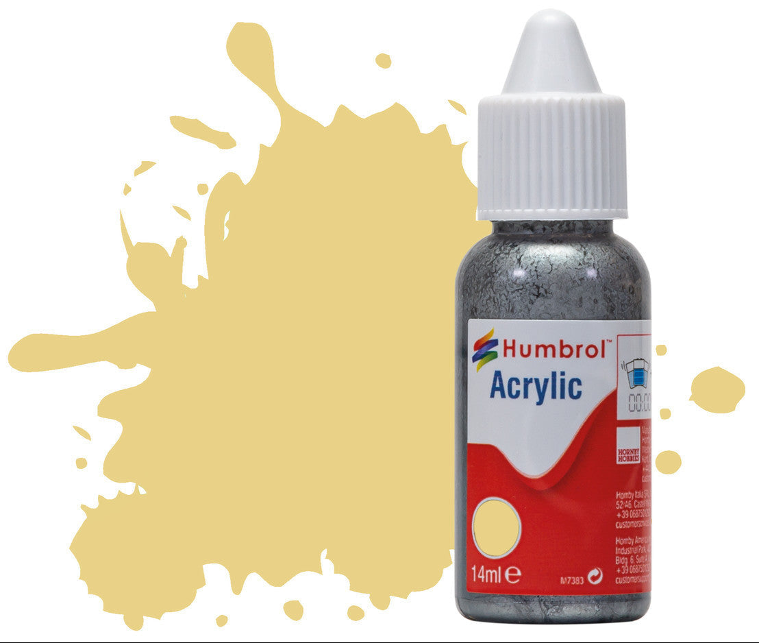 HUMBROL ACRYLIC DROPPER BOTTLE - No 103 Cream - Matt - 14ml