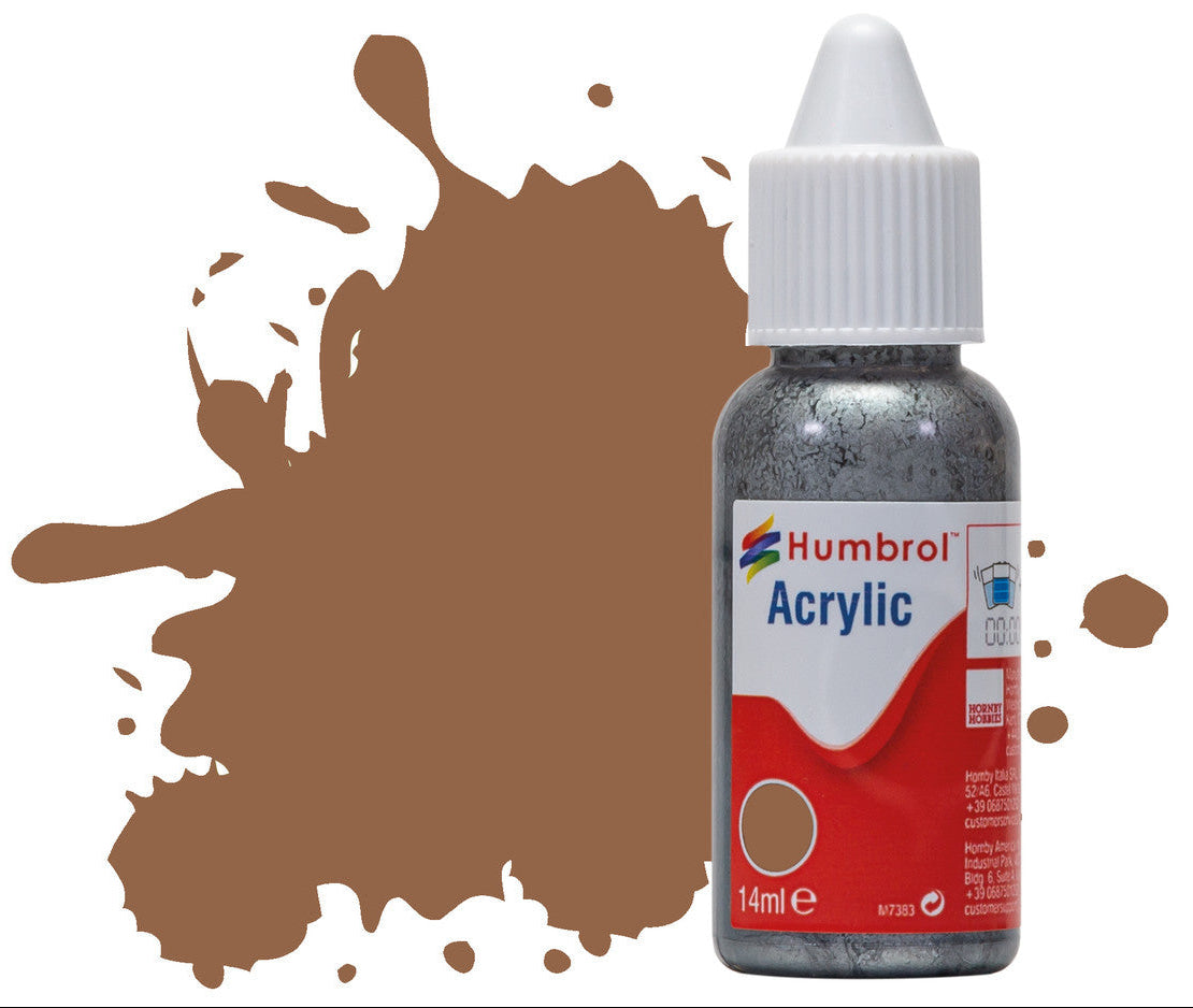 HUMBROL ACRYLIC DROPPER BOTTLE - No 113 Rust - Matt - 14ml