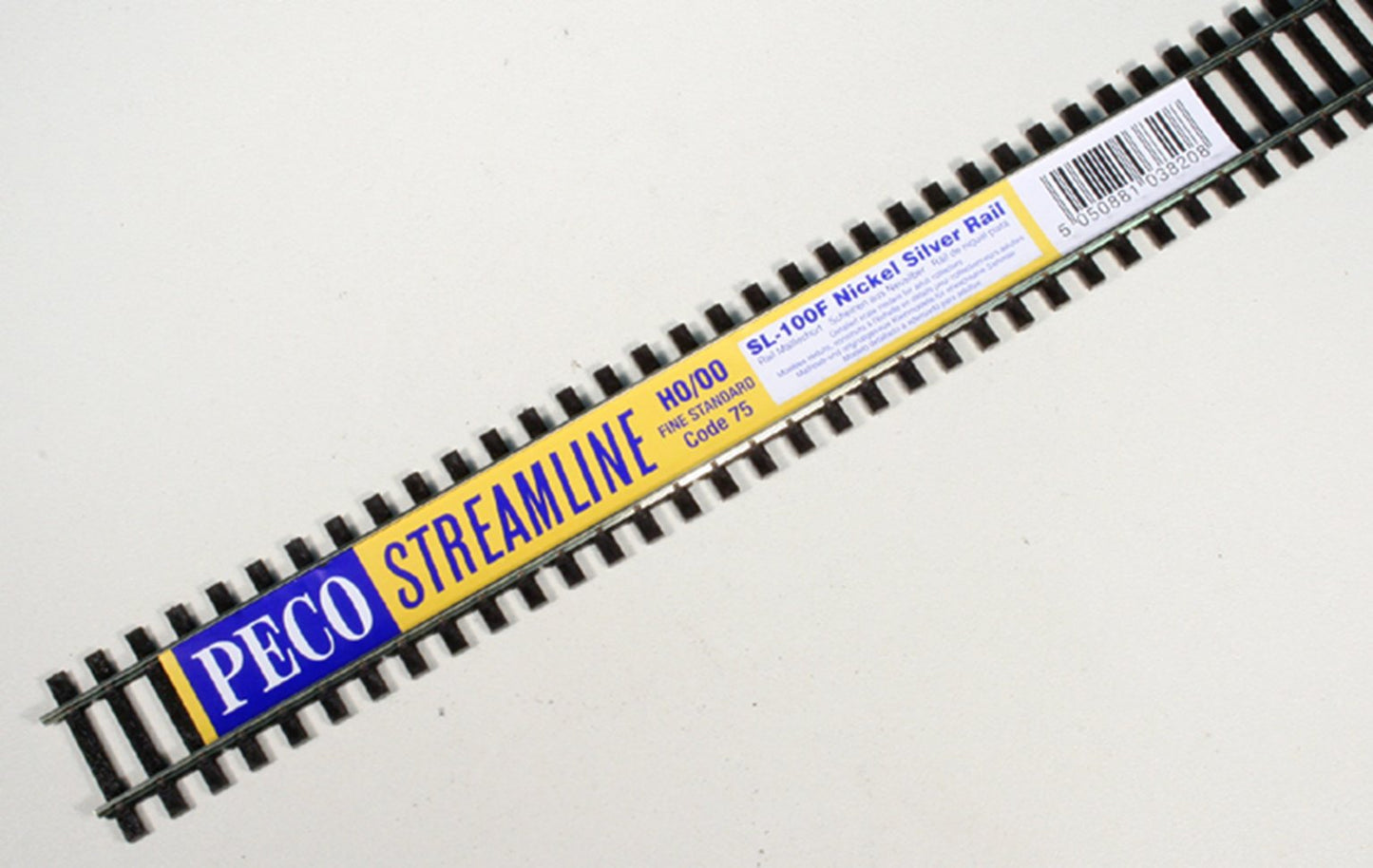 25 Yards Code 75 Nickel Silver Finescale Flexible Track Wooden Sleeper (25 Pieces Boxed)