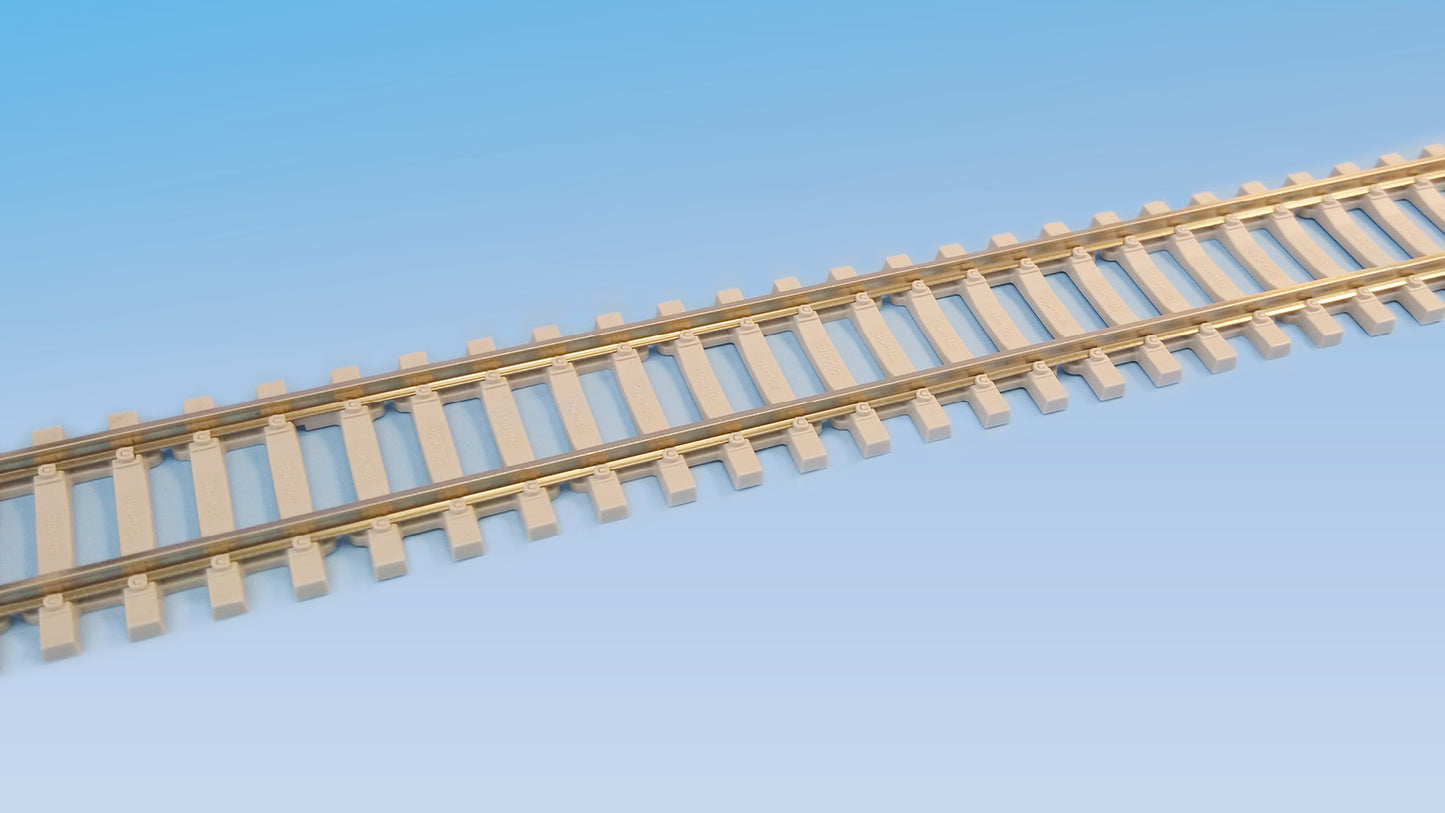 SL-103 25 yards - Code 100 - Nickel Silver Rail, Concrete Sleeper Type with Pandrol Clip detail (25 Pieces Boxed)