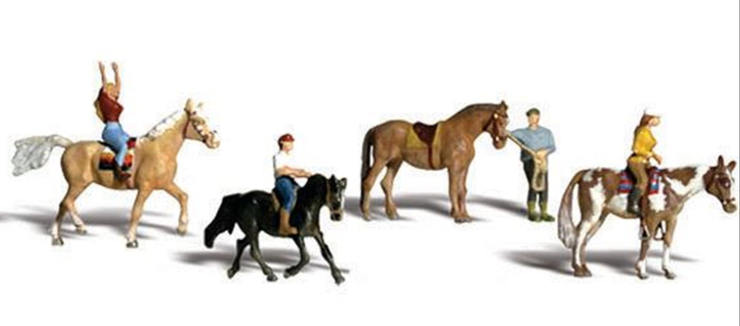 Woodland Scenics WA2159 N Gauge Figures - Horseback Riders