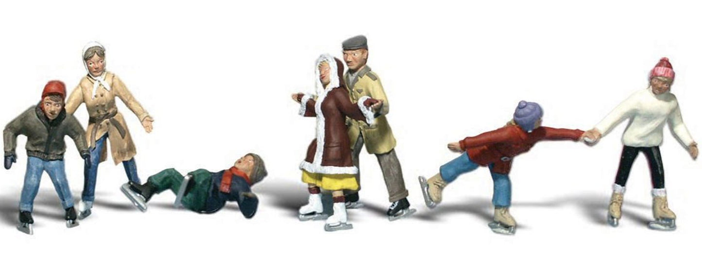 Woodland Scenics WA2184 N Gauge Figures - Ice Skaters