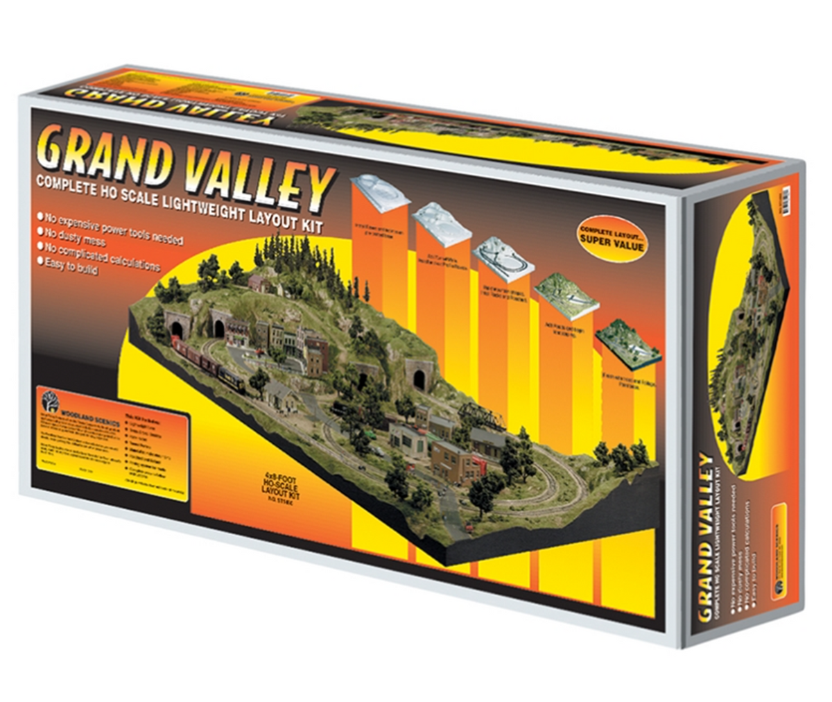 Woodland Scenics WST1483 ST1483 Grand Valley HO Layout Kit Rails of