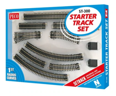 Peco N Gauge Starter Track Set