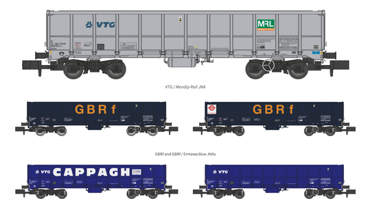 N Gauge Ealnos JNA/MMA Wagons