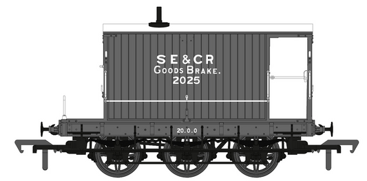 Exclusive SECR 6 Wheel Brake Van