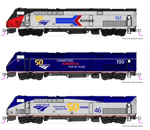 Kato Amtrak P42 locomotives