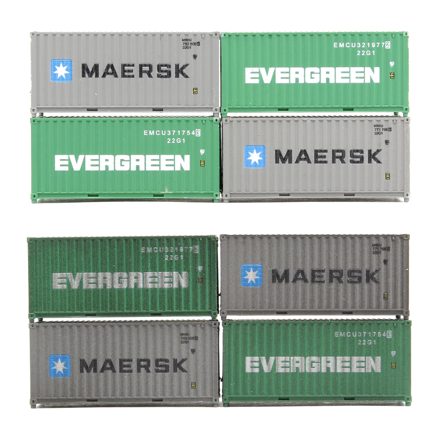 New N Gauge Dapol Containers – Rails