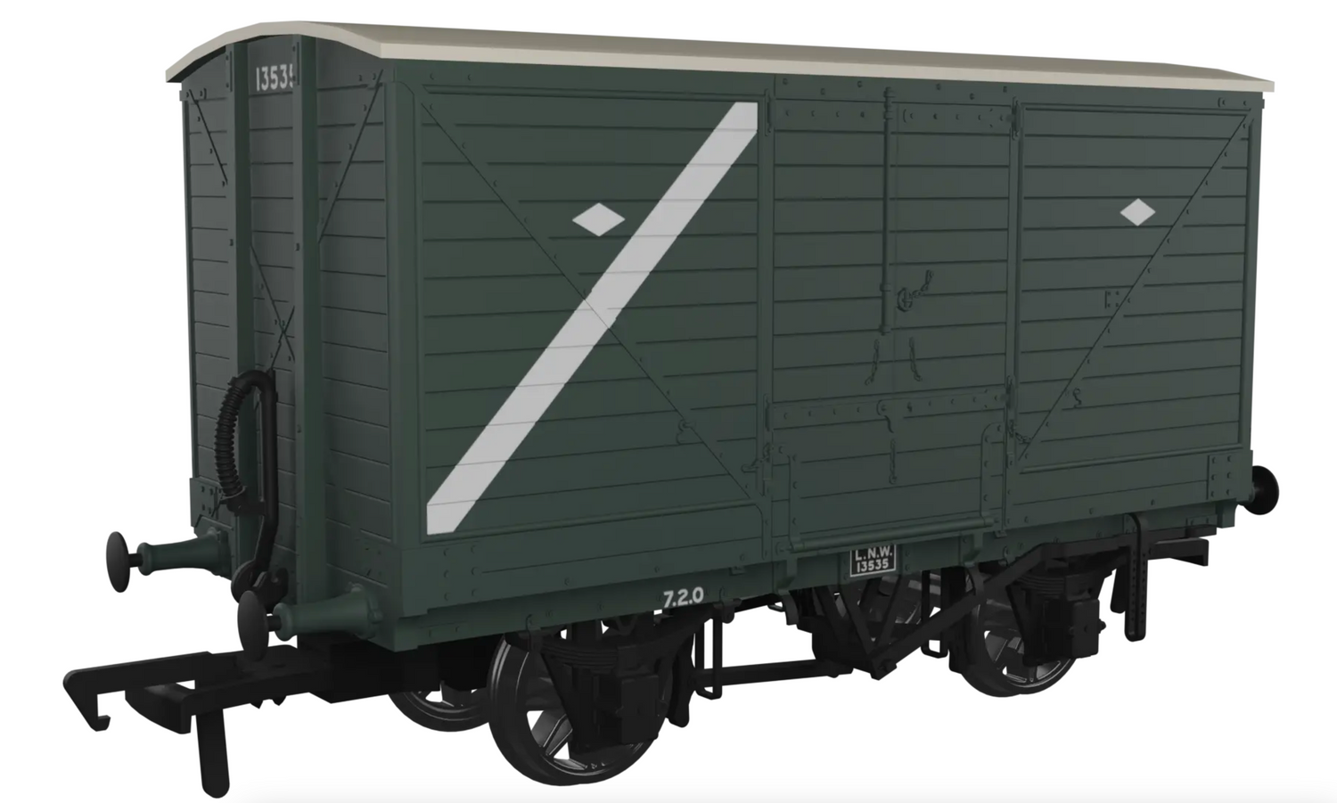 LNWR D88 10T Covered Vans