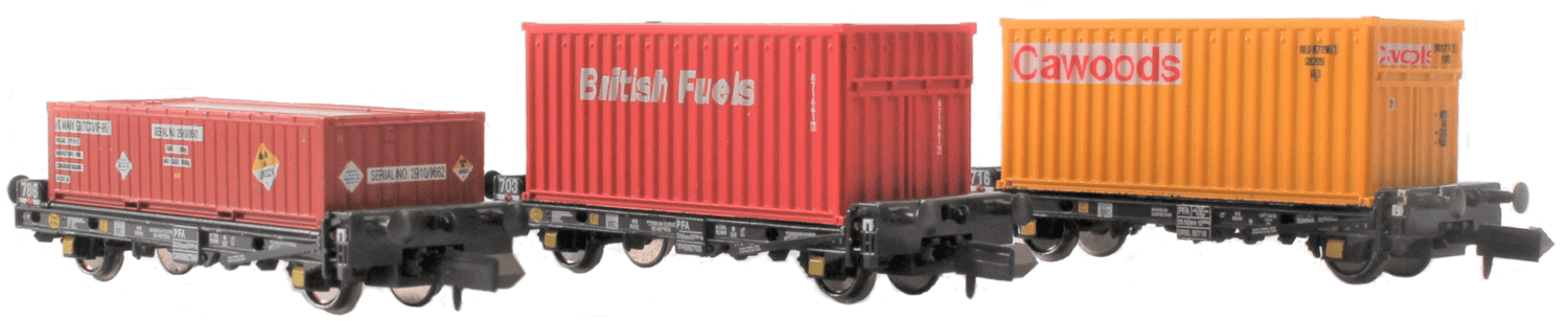 Revolution Trains N Gauge PFA Container Flat