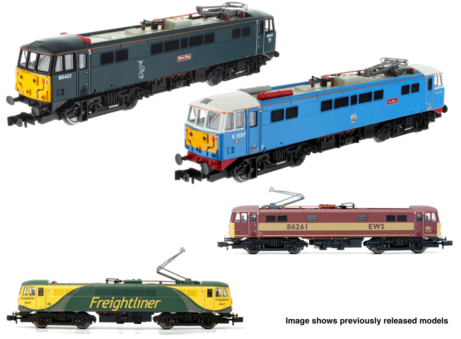 New N Gauge Class 86 Locomotives