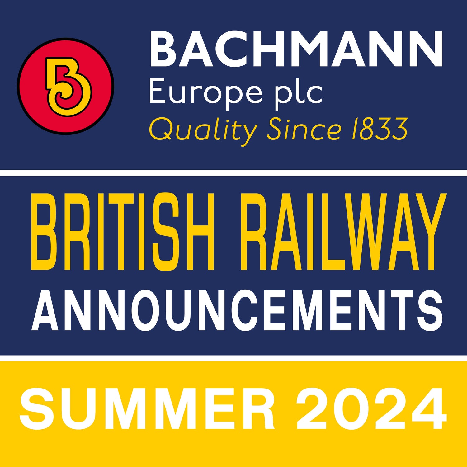Bachmann Summer 2024 Announcements