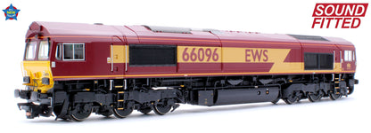 Class 66/0 66096 EWS Diesel Locomotive - DCC Sound