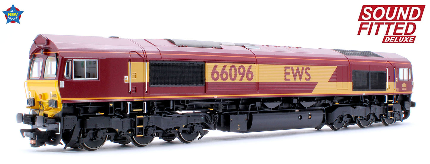Class 66/0 66096 EWS Diesel Locomotive - Deluxe DCC Sound