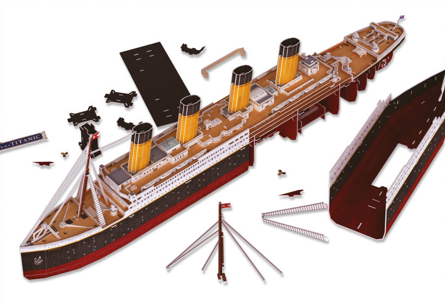 3D-puzzel RMS Titanic LED Edition | Gedetailleerde replica van het legendarische schip