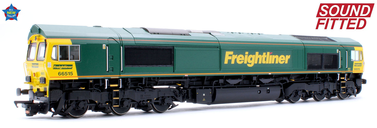 Class 66/5 66515 Freightliner Green Diesel Locomotive - DCC Sound