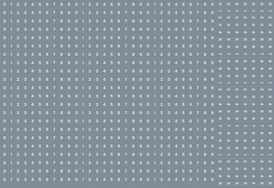 RT-ALL-0023 Numeric/alphabet sheet: white BR numbering (1mm high) Transfer