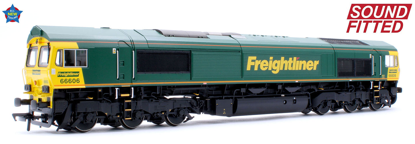 Class 66/6 66606 Freightliner Green Diesel Locomotive - DCC Sound