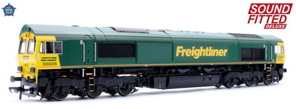 Class 66/6 66606 Freightliner Green Diesel Locomotive - Deluxe DCC Sound