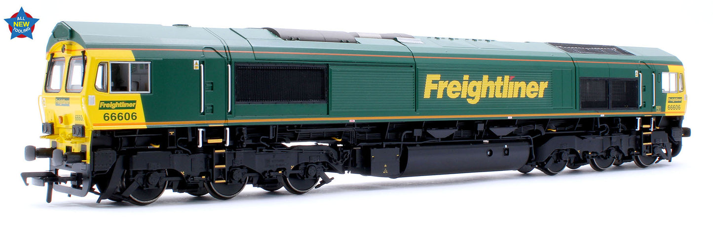 Class 66/6 66606 Freightliner Green Diesel Locomotive