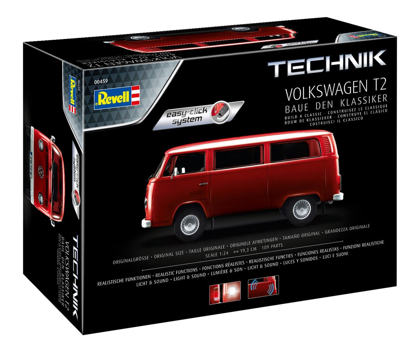 Volkswagen T2 Bus Easy-Click Technik (1:24 Scale ) Model Kit