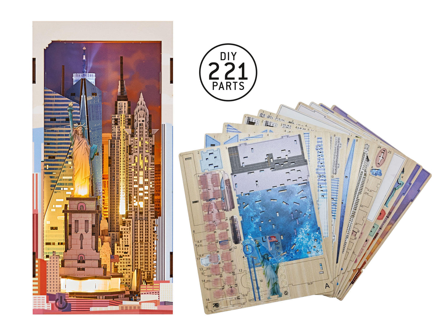00540 New York Tiny Adventures Book Nook Model Kit