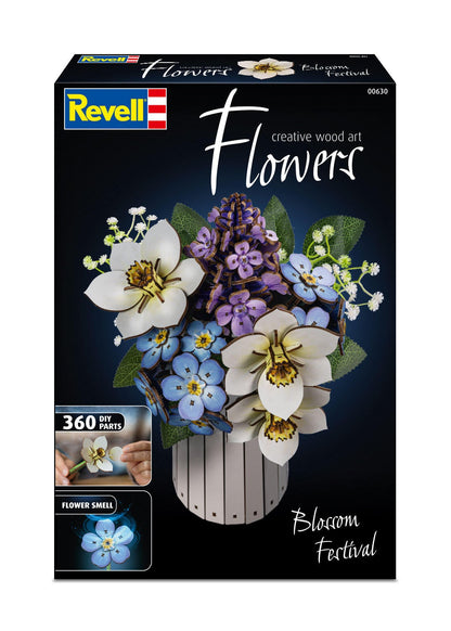 Blossom Festival Creative Wood Art Flowers Model Kit