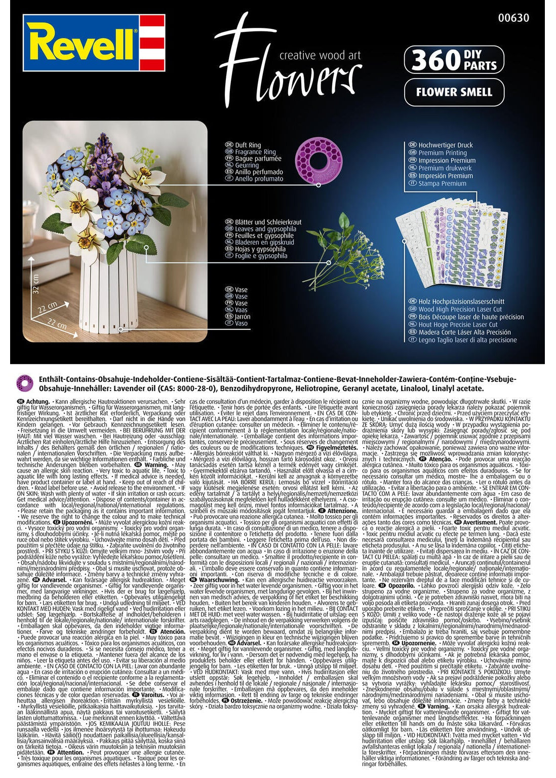 Blossom Festival Creative Wood Art Flowers Model Kit