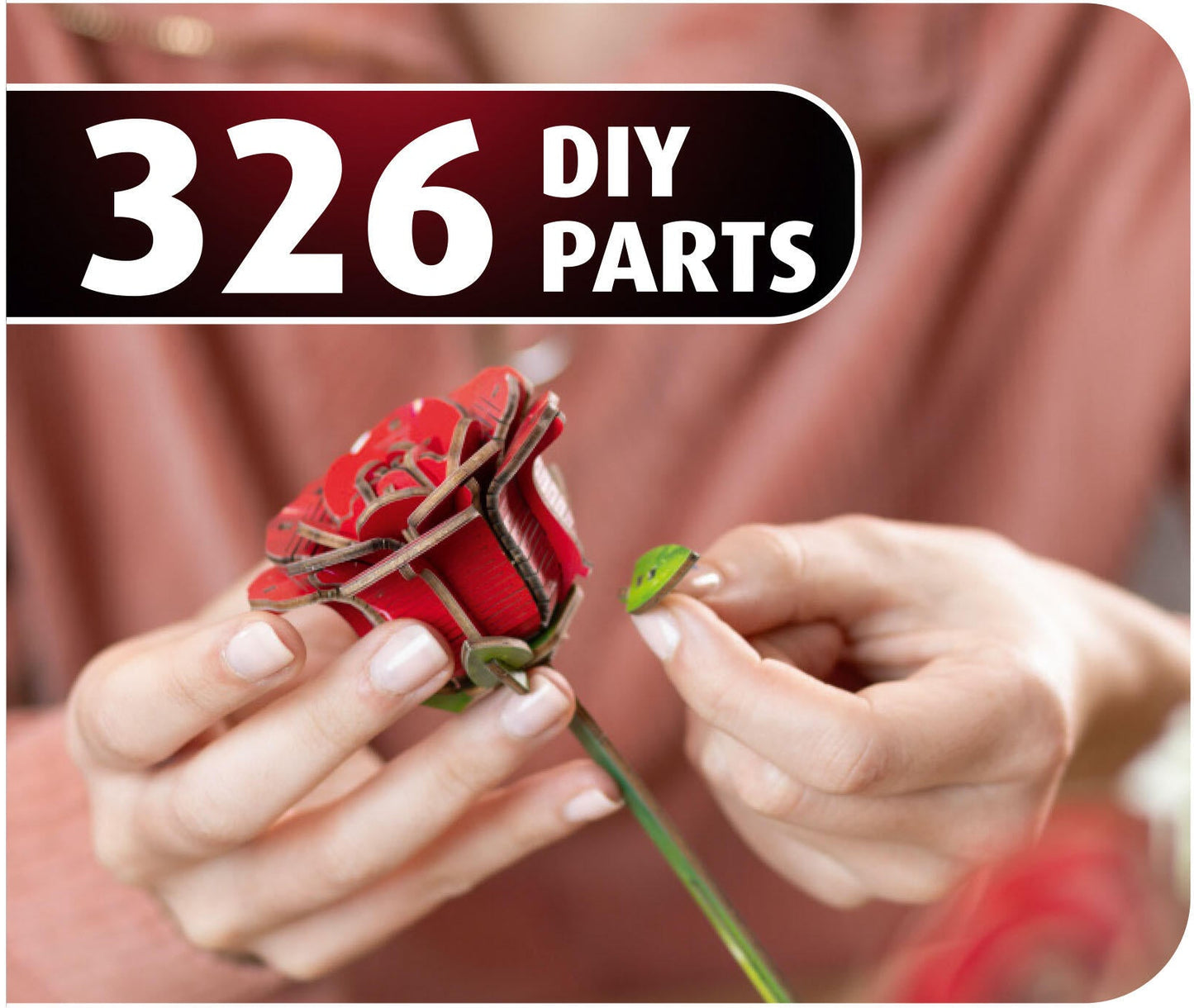 Dream of Roses Creative Wood Art Flowers Model Kit