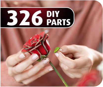 Dream of Roses Creative Wood Art Flowers Model Kit