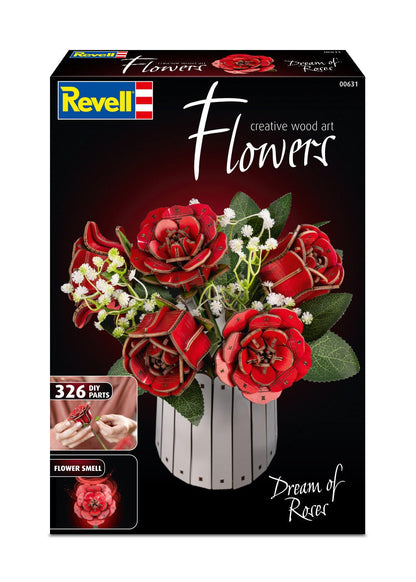 Dream of Roses Creative Wood Art Flowers Model Kit