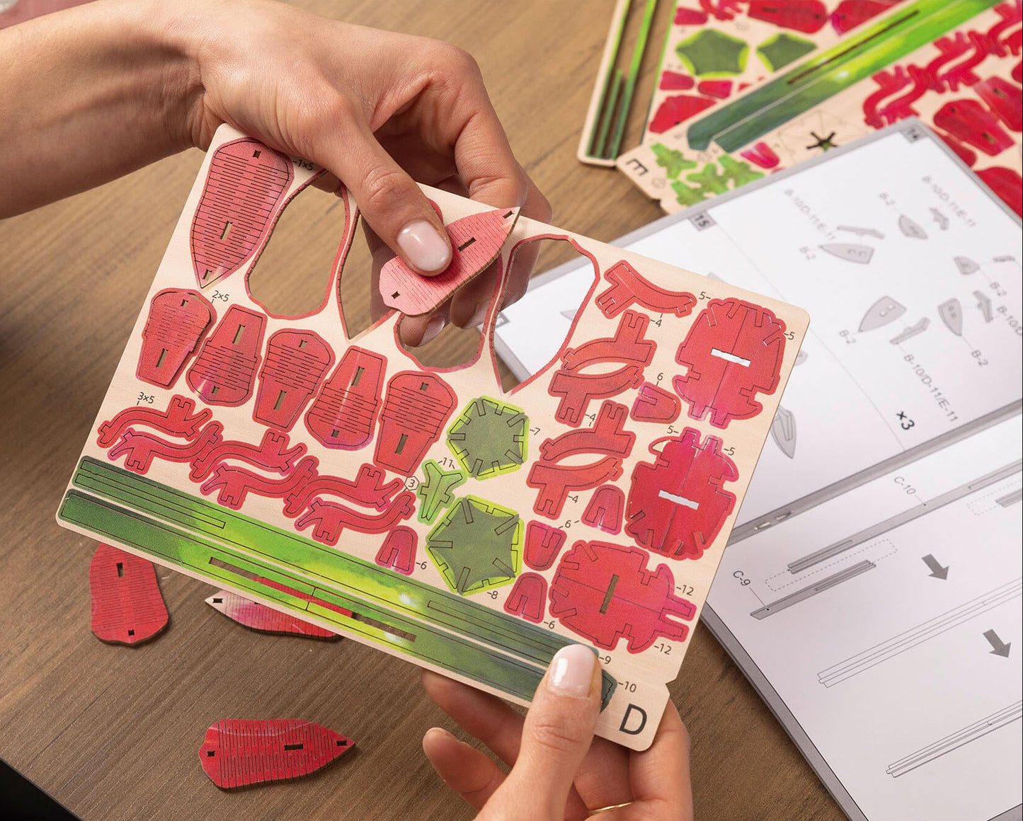 Dream of Roses Creative Wood Art Flowers Model Kit