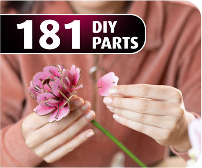 Flower Garden Creative Wood Art Flowers Model Kit