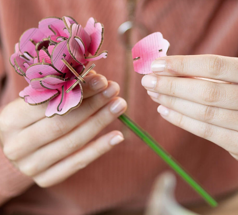 Flower Garden Creative Wood Art Flowers Model Kit