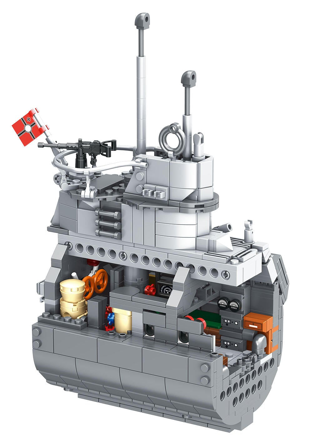 00960 Submarine "Das Boot" - Brick System Model Kit