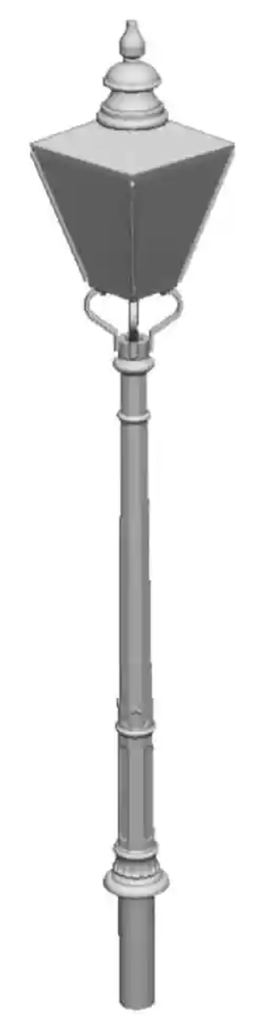 OO Gauge - Detailing - GWR No1 Column Octagonal Lamp Heads x5