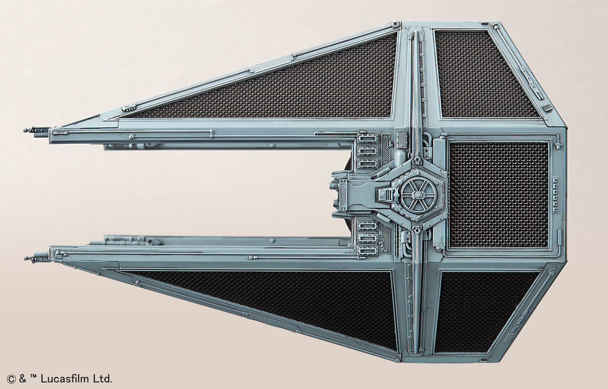 Revell (Bandai Original 01212 Star Wars TIE Interceptor 1/72 Kit Maquette Plastique Déconstruit/Précollé/ClipTogether Non Collé) avec Base de Présentation, Gris