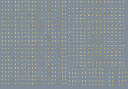 RT-ALL-0183 RAILTEC All-0183 Numeric sheet: old gold BR numbering (1mm high)
